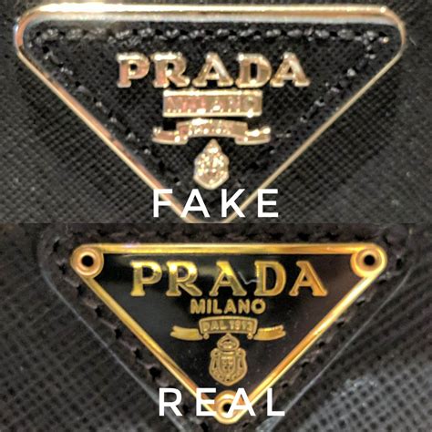 prada saffiano real vs fake|real Prada font.